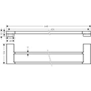 Hansgrohe - Doppel-Badetuchhalter ADDSTORIS BBC