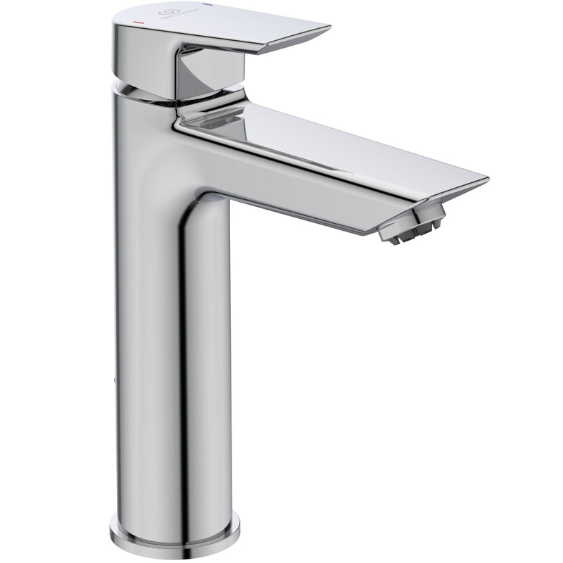 Ideal Standard - Waschtischarmatur TESI, Grande, ND, 5 l/min., m.Ablgarn., Ausld.124mm, Chrom