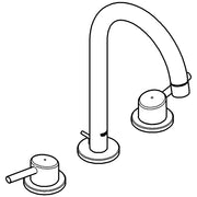 Grohe - 3-Loch WT-Armatur CONCETTO 20216 mit Zugstangen-Ablaufgarnitur chrom