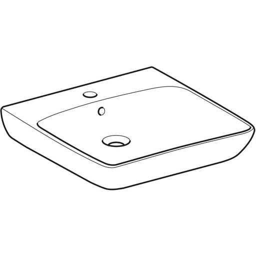 Geberit Vertriebs - RENOVA Nr.1 ComfortBasic WT 550x550mm m. Hl., m. Ül., unterfahrbar, weiß, Tect