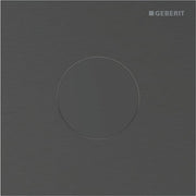 Geberit Vertriebs - Typ 40 UR-Strg. m. elektron. Sp-Ausl. Netz.-Betr., Round, schw-chr. gebü./Etc