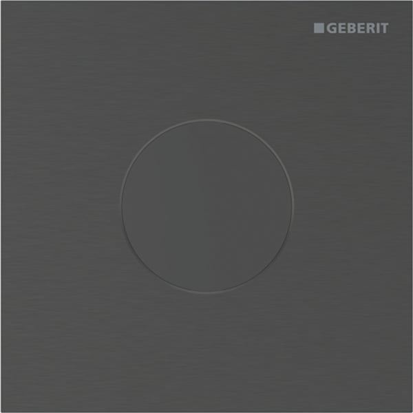 Geberit Vertriebs - Typ 40 UR-Strg. m. elektron. Sp-Ausl. Netz.-Betr., Round, schw-chr. gebü./Etc