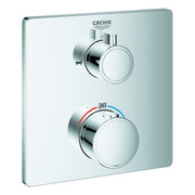 Grohe - THM-Wannenbatterie GROHTHERM 24080 2 Abg. FMS für Rap. SmartBox eckig chrom