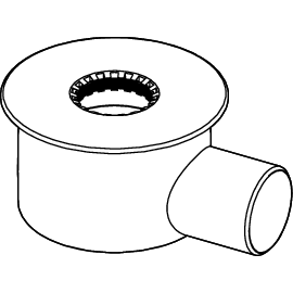 TECE SE - TECEdrainline Ablauf DN 70 Auslauf seitlich, # 650002