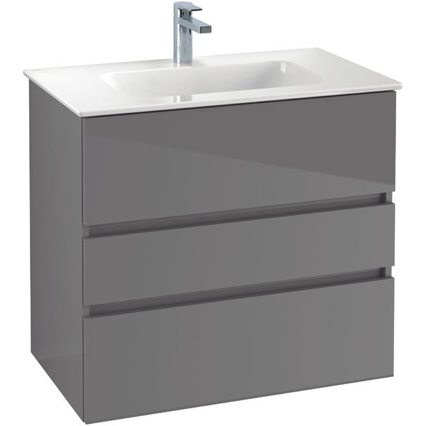VILLEROY & BOCH - Möbelset 05 A18 Waschtisch 800mm WT-Unterschrank 3 Auszüge RR Macchiato