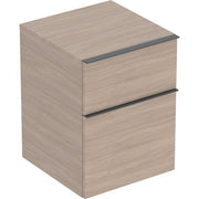 Geberit Vertriebs - iCon Seitenschrank, 2 Schubladen 45x60x47,6cm, Eiche natur/Gr. Lava
