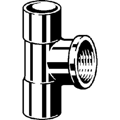 Viega - T-Stück 94130G 35mm x 11/4 IG x 35mm Rotguss