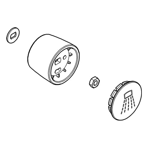 Grohe - Umstellknopf 07526 für Wannenbatterien chrom