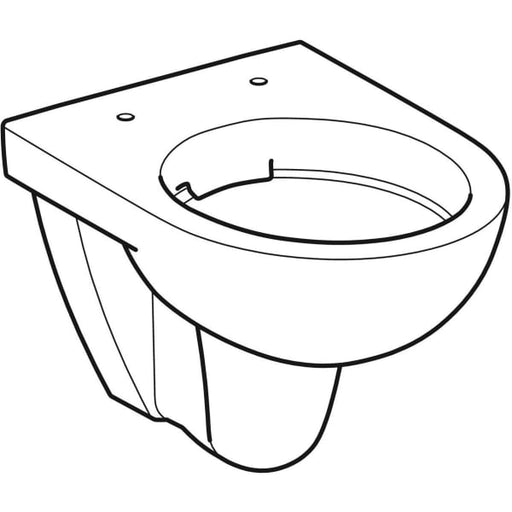 Geberit Vertriebs - Renova Compact WWC Tiefspüler verk. Ausl.48cm, Rimfree, weiß,Tect, Neu