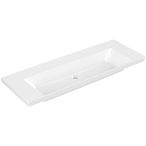 VILLEROY & BOCH - Schrankwaschtisch Subway 3.0 1300x 470mm Rechteck ohne Überlauf Weiß Alpin