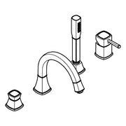 Grohe - 4-Loch-Wannen-Kombination Grandera 29418 chrom
