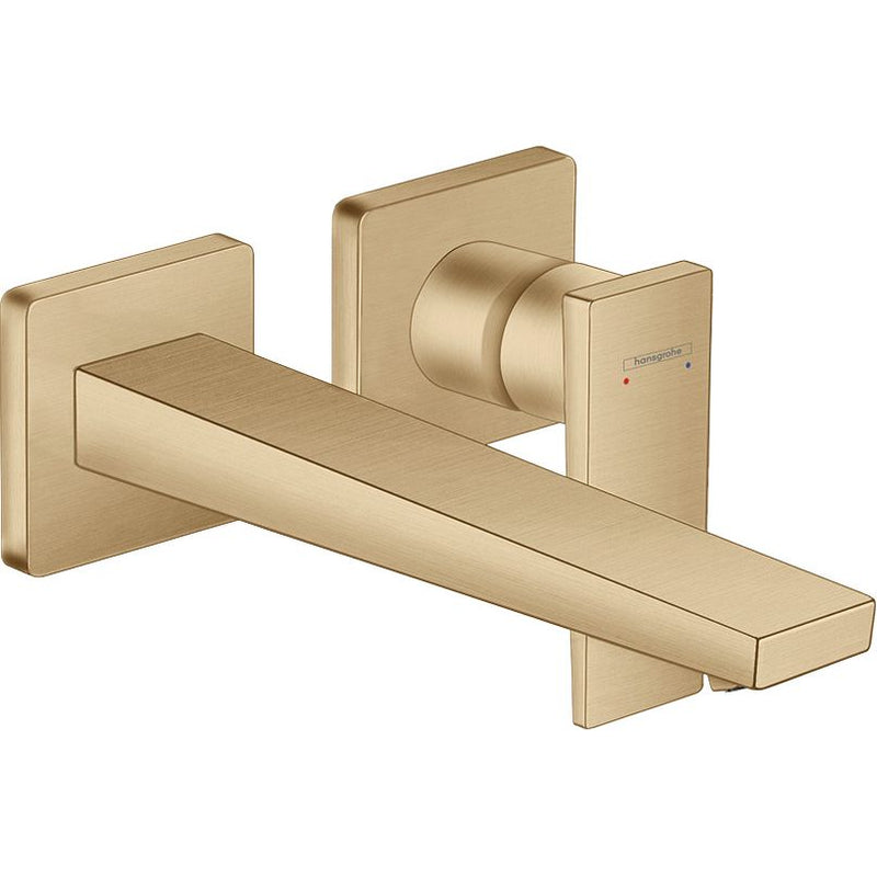 Hansgrohe - 2-Loch Waschtischarmatur Unterputz Metropol F-Set BBR langer Auslauf