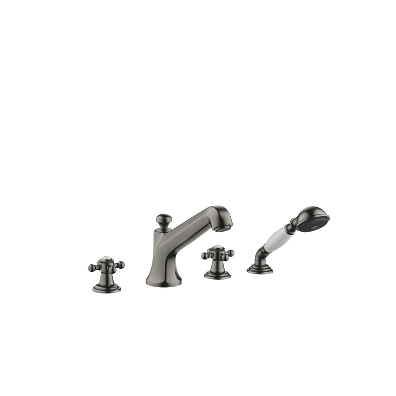 Dornbracht - Wannen-Vierlochbatt. MADISON 27502360 Dark Platinum gebürstet