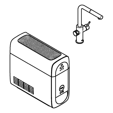Grohe - Starterkit GROHE Blue Home 31539 azb. Mouss. BT/WIFI L-Ausl. velvet black