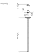 Dornbracht - Handtuchhalter 520mm 1tlg. META 02 83211979-06 495x110x70 platin gebürstet