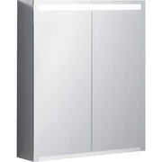 Geberit Vertriebs - Spiegelschrank OPTION mit Beleuchtung zwei Türen, 60x70x15cm