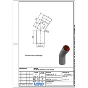 Lorowerk - Bogen 00330.050X DN 50 30 Grad