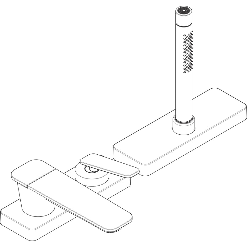 Hansgrohe - 3-Loch Wannenmischer sBox Axor Citterio C MSW