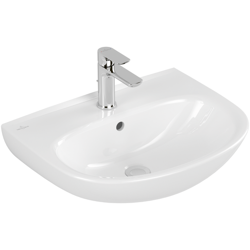 VILLEROY & BOCH - Waschbecken O.novo 550x440mm Oval ohne Überlauf Weiß Alpin CeramicPlus