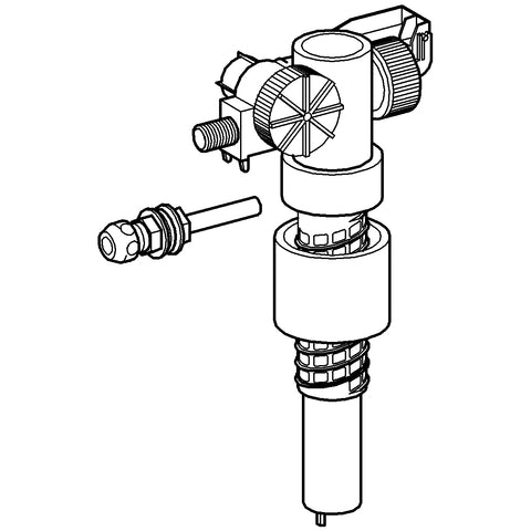 Grohe - Füllventil 37092 DN10 mit Abdeckk. Versatzausgleichstück und Drossel