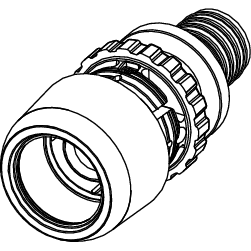 TECE SE - TECElogo-Ax Übergangskupplung auf TECEflex, Dim. 25 x 25, Siliziumbronze