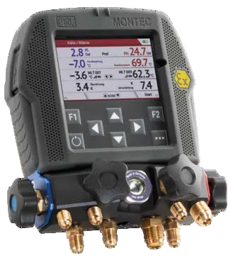 MRU - MRU MONTEURHILFE MONTEC EX SET - ATEX-zertifizierte digitale 4-Wege-Monteurhilfe für A3-Kältemittel
