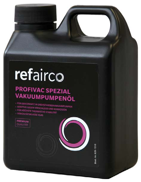 Refairco - REFAIRCO VAKUUMPUMPENÖL PROFIVAC SPEZIAL - Premium-Vakuumpumpenöl ISO VG 46, 1 Liter