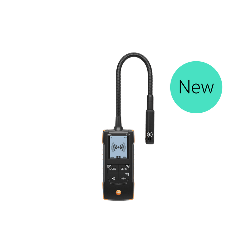 Testo - LECKAGEDETEKTOR TESTO 514 - Kältemittel-Leckagedetektor für Kälte-, Klima- und Wärmepumpenanlagen