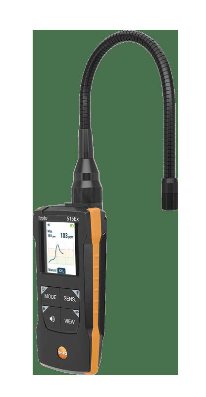 Testo - LECKAGEDETEKTOR TESTO 515 EX - ATEX-zertifizierter Kombi-Leckagedetektor für Kältemittel und brennbare Gase