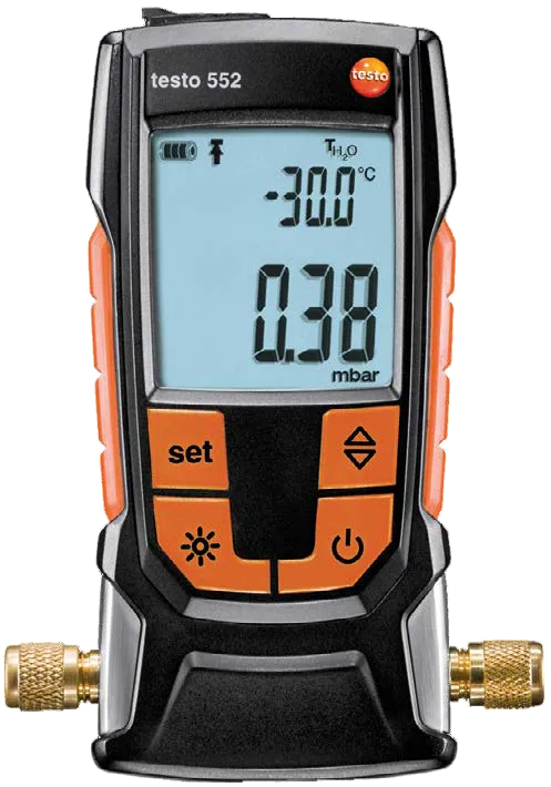 Testo - TESTO DIGITALES ABSOLUT-VAKUUMMETER 552 - Bluetooth-Vakuummeter mit hochpräzisem Pirani-Sensor
