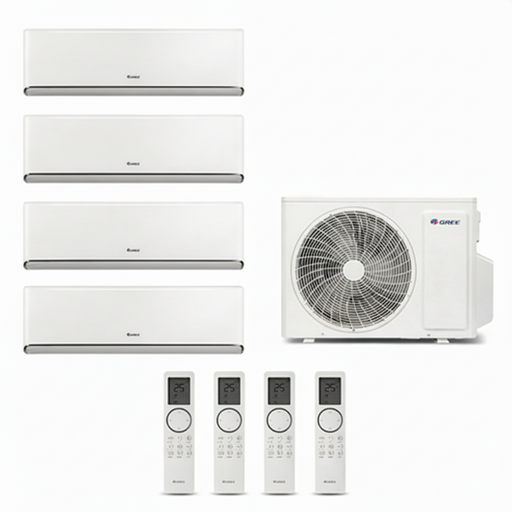 GREE-Airy-White-setmultisplitklimaanlagevongree.4inneneinheiten