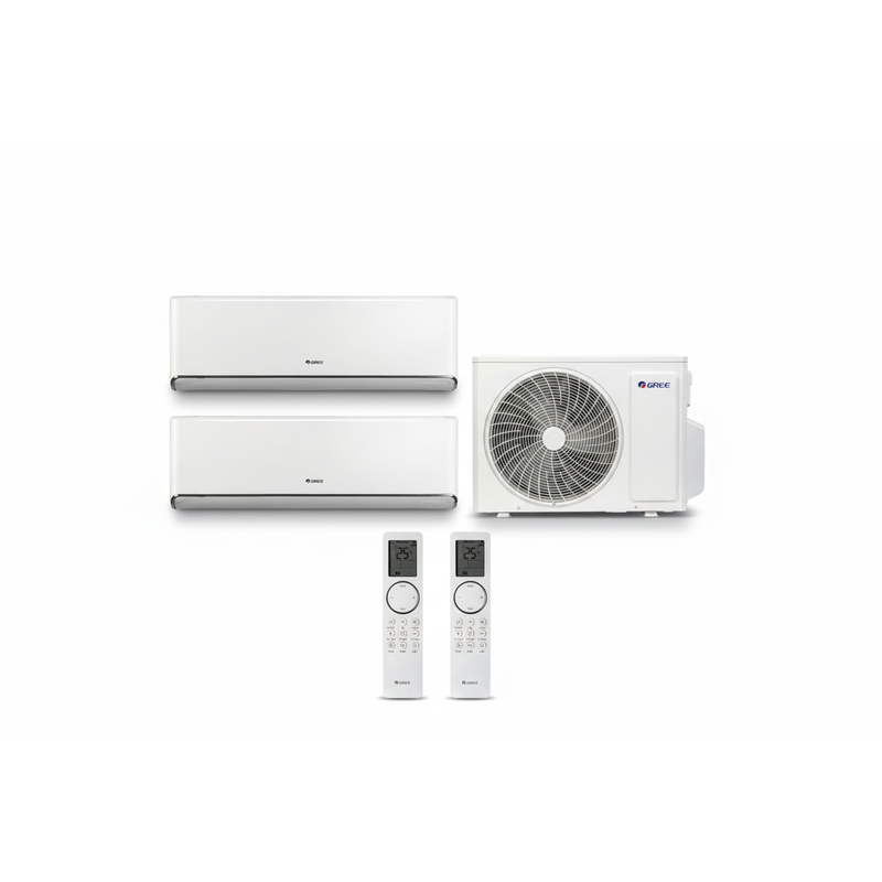 Gree - Airy Ventus WiFi Multisplit Klimaanlage 2 × Wandgerät + Außeneinheit
