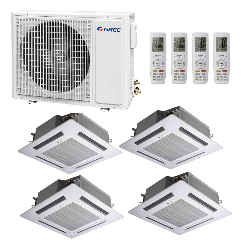 Gree Deckenkassette Multisplit Klimaanlage (4 × Deckenkassette + Außeneinheit)