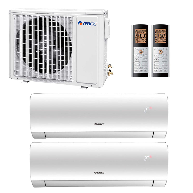 Gree - GWH‑AC Multisplit Klimaanlage (2 × Wandgerät + Außeneinheit)