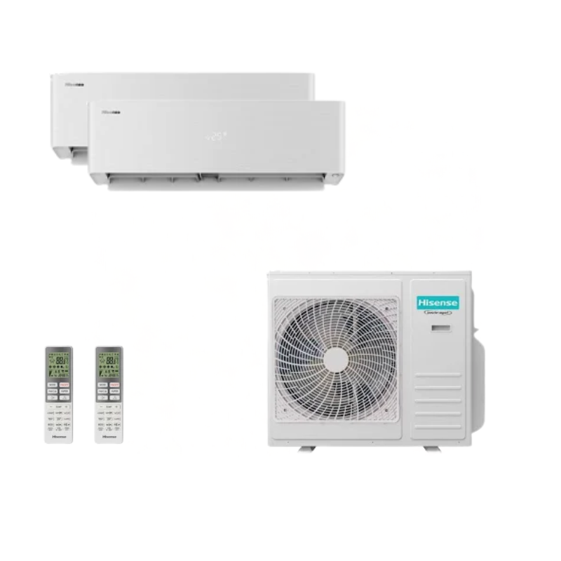 Hisense Energy Pro X weiss Multisplit Klimaanlage für 2 Räume