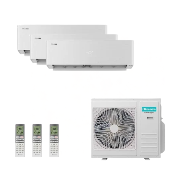 Hisense Energy Pro X weiss Multisplit Klimaanlage für 3 Räume