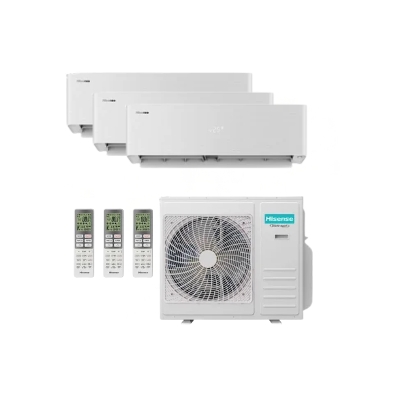 Hisense Energy Pro X Weiß Multisplit Klimaanlage für 3 Räume