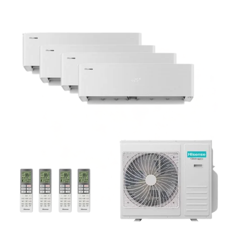 Hisense Energy Pro X weiss Multisplit Klimaanlage für 4 Räume