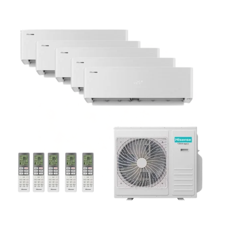 Hisense Energy Pro X weiss Multisplit Klimaanlage für 5 Räume