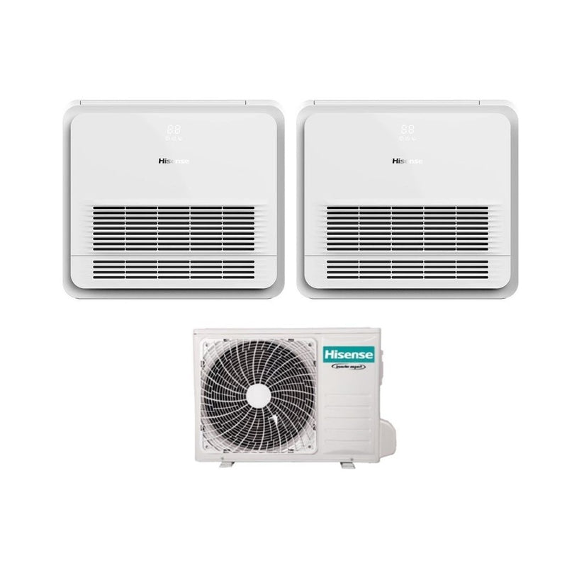 Hisense Truhengerät Multisplit Klimaanlage für 2 Räume