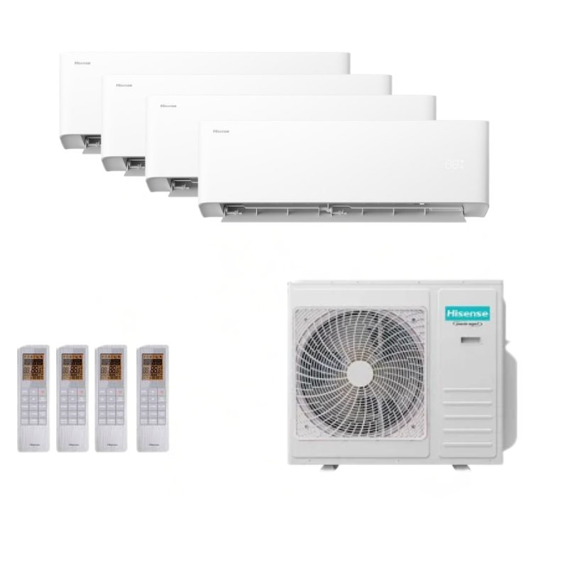Hisense Unipure Multisplit Klimaanlage für 4 Räume