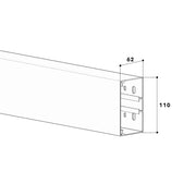 Kabelkanal Eltropa Leitungsführungskanal 62x110x2000mm Weiß