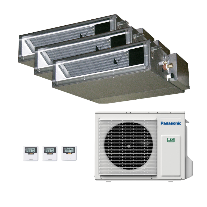Panasonic Kanalgerät CD3EAW Multisplit-Klimaanlage 3× Kanalgerät