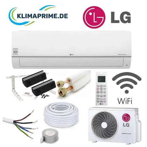 LG Klimaanlage Komplett Set Kaufen Wandgerät 2,5 kW - S09ET.NSJ + Außengerät S09ET.UA3 R32