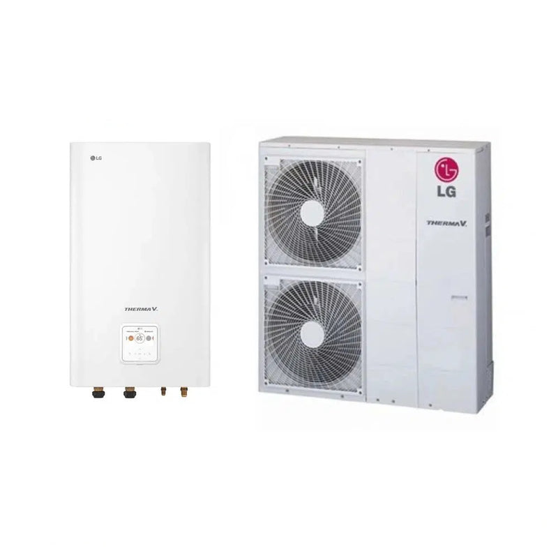 LG Therma V Hydro Split Wärmepumpe Set 12 kW + Inneneinheit - R32 - HU123MRB + HN1600MC.NK1