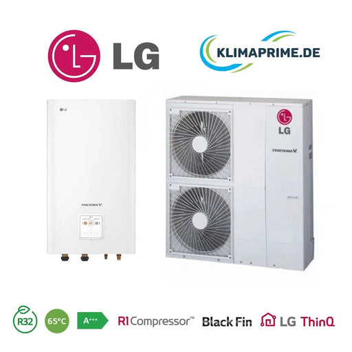 LG Therma V Hydro Split Wärmepumpe Set 12 kW + Inneneinheit - R32 - HU123MRB + HN1600MC.NK1