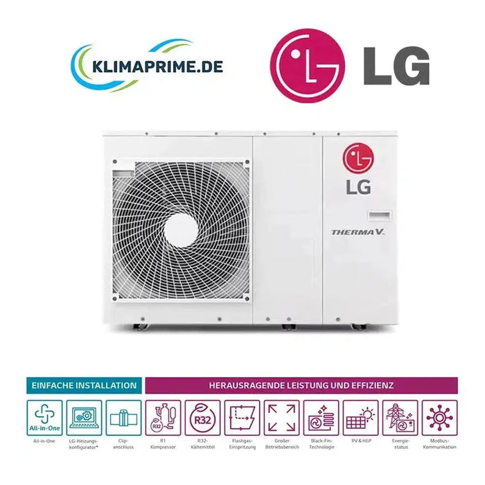 LG Wärmepumpe THERMA V Monobloc S 5,5 kW - 16,0 kW - Serie THERMA V Monoblock Wärmepumpe