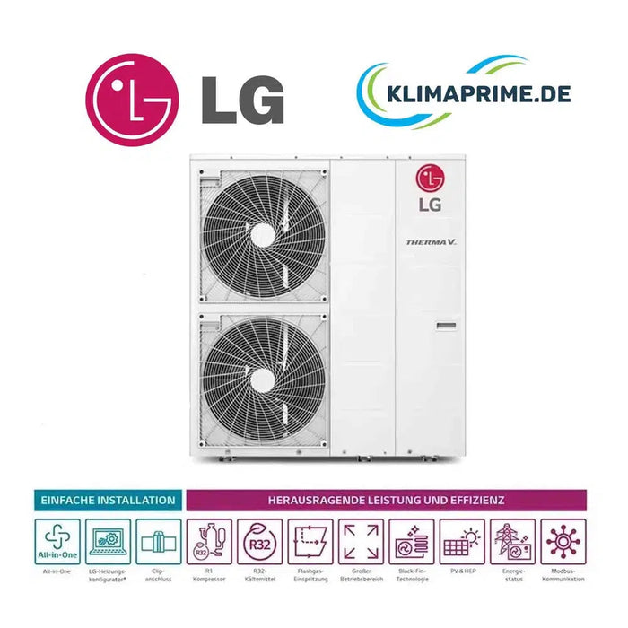 LG Wärmepumpe THERMA V Monobloc S 5,5 kW - 16,0 kW - Serie THERMA V Monoblock Wärmepumpe