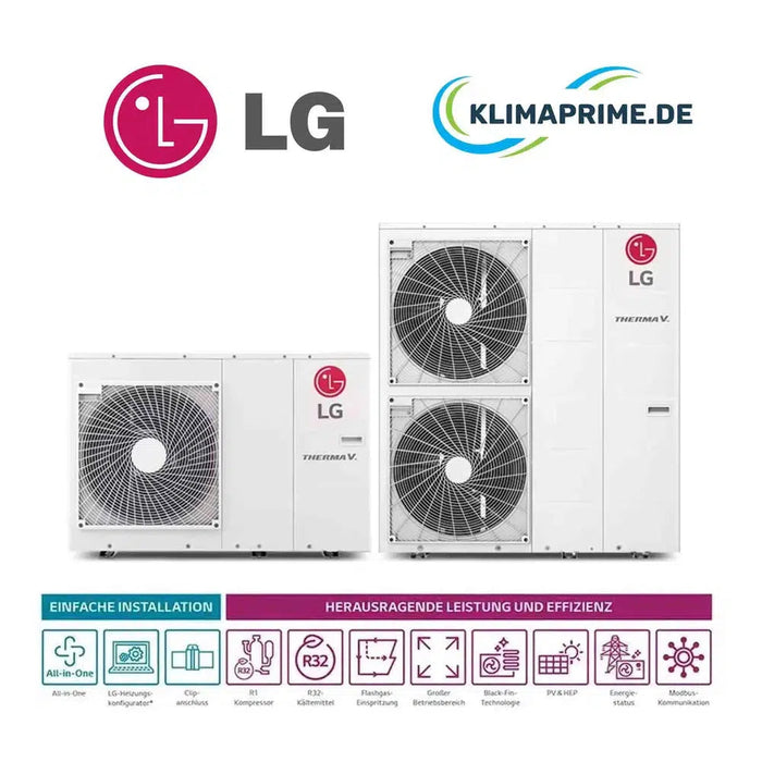 LG Wärmepumpe THERMA V Monobloc S 5,5 kW - 16,0 kW - Serie THERMA V Monoblock Wärmepumpe