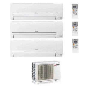 Mitsubishi Electric - Klimaanlage 3 x Wandgerät Set 2,5 kW- MSZ-HR25VF + Außengerät MXZ-3HA50VF -R32